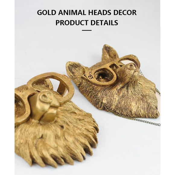 3d Animal Head Wall Mount Ornament, Animal Heads For Wall Art Hanging☺️ - Picture 3 of 7